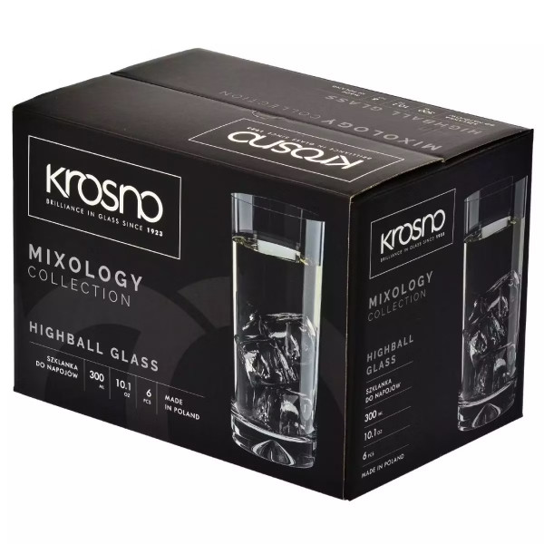 Фото - Набір склянок Krosno MIXOLOGY 300 мл 6 шт. (898926)