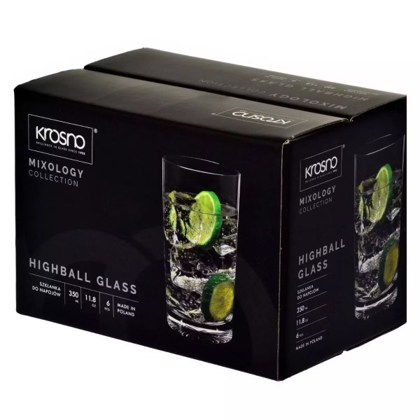Фото - Набір склянок Krosno MIXOLOGY 350 мл 6 шт. (904962)