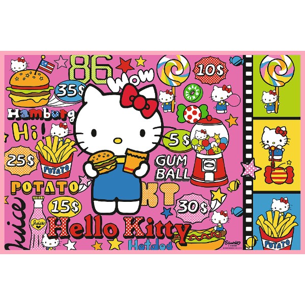 Фото - Пазлы (8+) Trefl Hello Kitty Поздравляю Китти и друзей 2x200 эл. (33363)