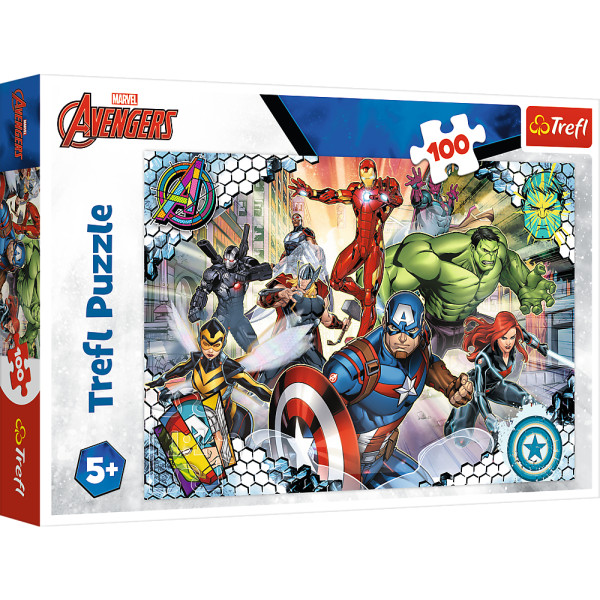 Фото - Пазли (5-7 років) Trefl The Avengers Відомі месники 100 ел. (64541)