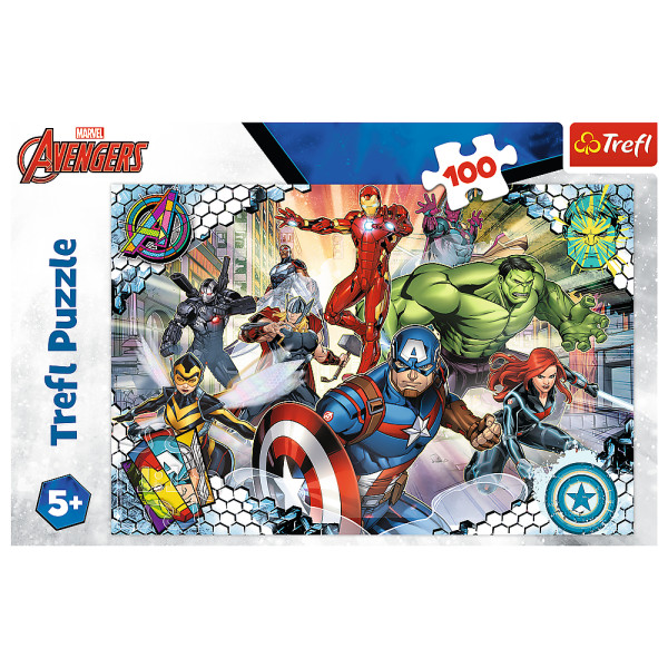 Фото - Пазли (5-7 років) Trefl The Avengers Відомі месники 100 ел. (64541)