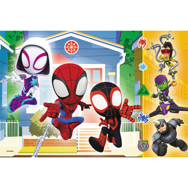 Фото - Пазли (3-4 роки) Trefl Spiderman У світі Спайдея 60 ел. (73710)