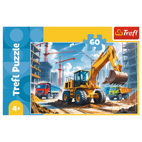 Фото - Пазли (3-4 роки) Trefl Екскаватор-навантажувач трактор 30 ел. (74069)