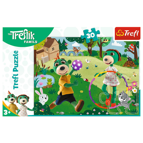Фото - Пазли (3-4 роки) Trefl Treflik Активний день 30 ел. (82873)