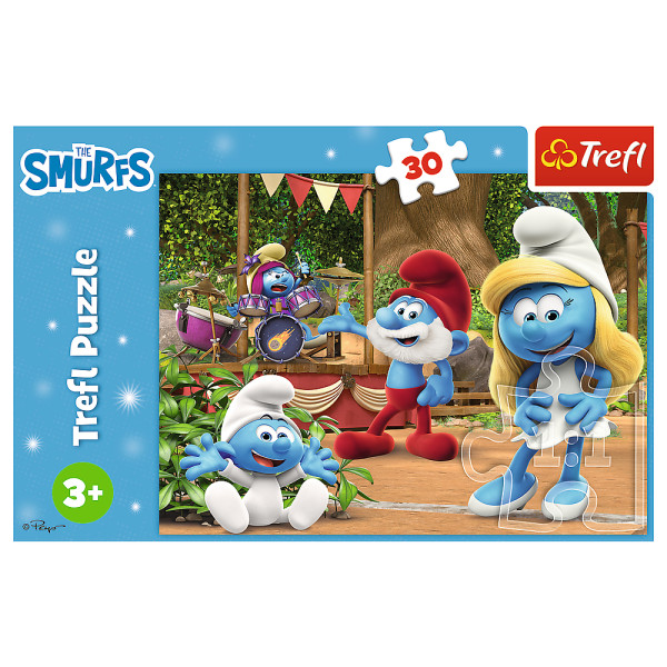 Фото - Пазли (3-4 роки) Trefl The Smurfs Смурфет і Смурфики 30 ел. (83122)