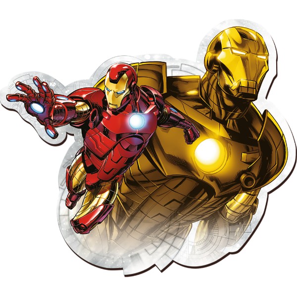 Фото - Пазли (5-7 років) Trefl Wooden Marvel Heroes Відважна залізна людина 160 ел. (01833)
