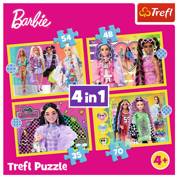 Фото - Пазли (3-4 роки) Trefl Barbie Веселий світ Барбі (46268)