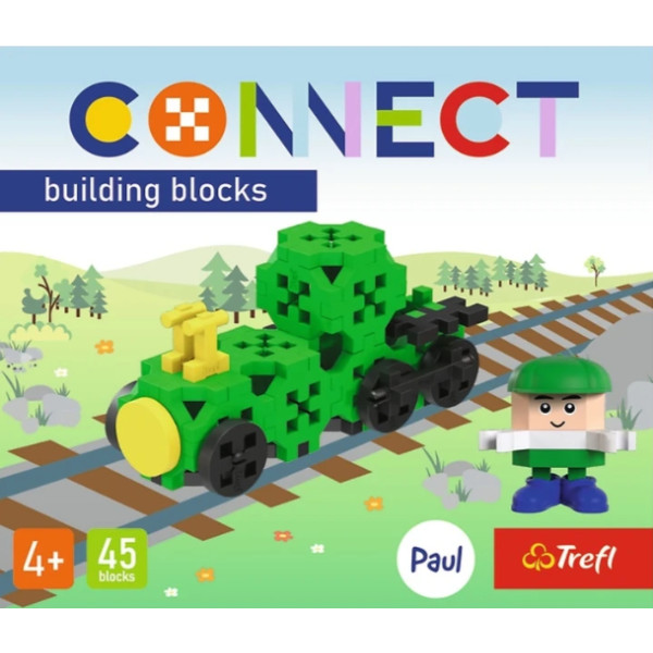 Фото - Пазли (3-4 роки) Trefl Connect Локомотив 45 дет. (20443)