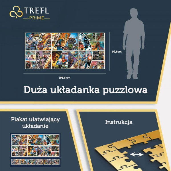 Фото - Пазли картонні (8 +) Trefl Безмежна колекція: "Марвел - Месники"  (9000 ел.) (81022)