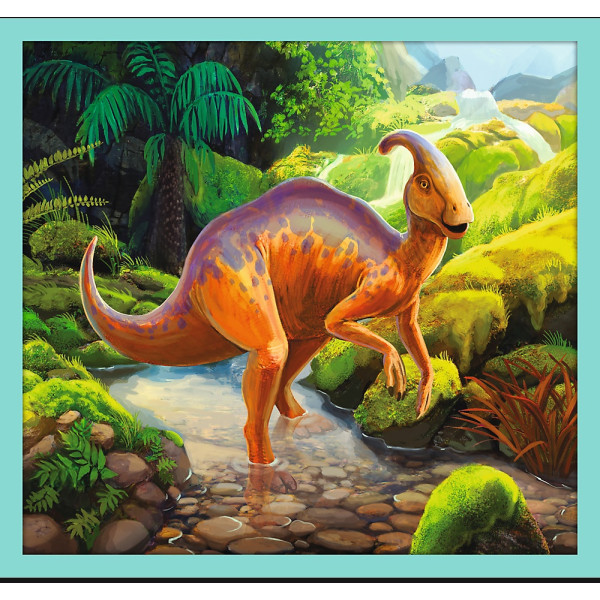 Фото - Пазли (8 +) Trefl 10в1 Знайомство з усіма динозаврами (03904)