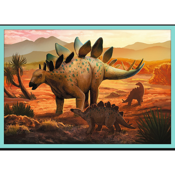 Фото - Пазли (8 +) Trefl 10в1 Знайомство з усіма динозаврами (03904)
