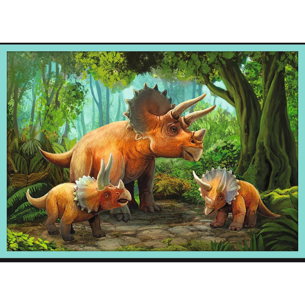 Фото - Пазли (8 +) Trefl 10в1 Знайомство з усіма динозаврами (03904)