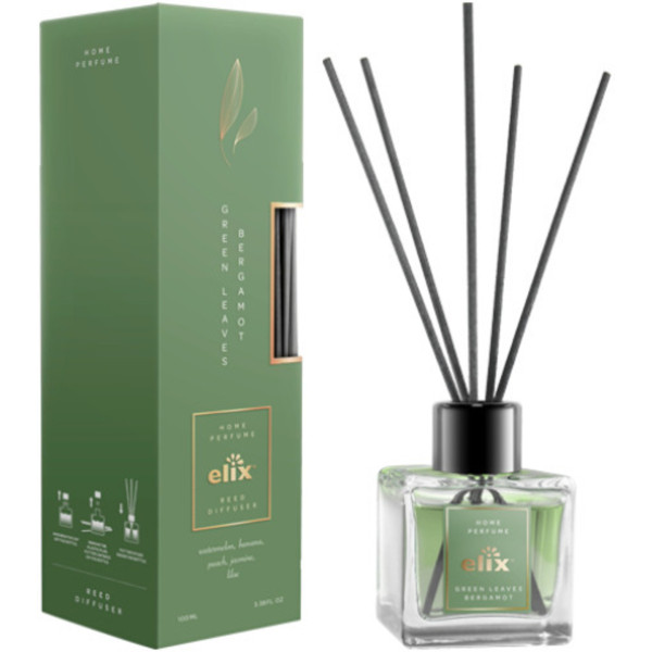 Фото - Аромадифузор Elix Green Leaves&Bergamot 100 мл (5902315539457)