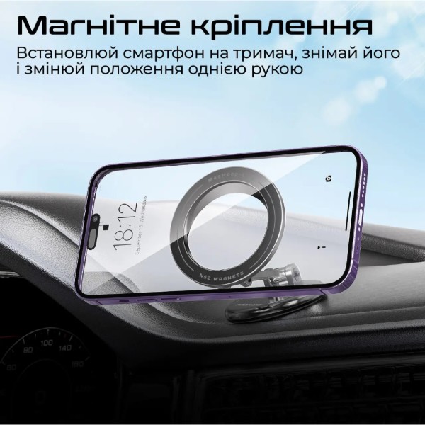 Фото - Автодержатель Promate maghoop-lite.black