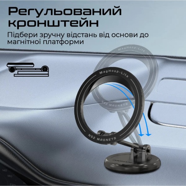 Фото - Автодержатель Promate maghoop-lite.black
