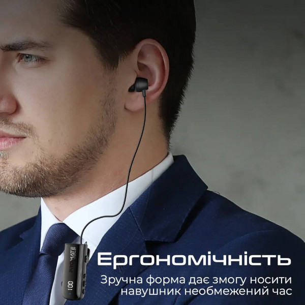 Фото - Bluetooth-гарнитура Promate monoflix-bt.black