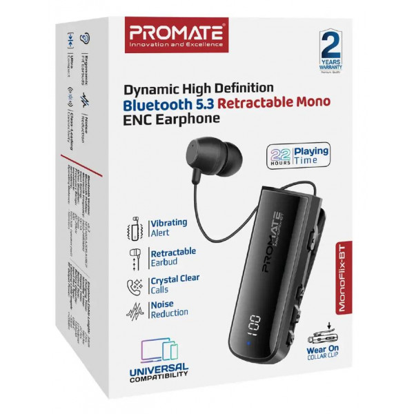 Фото - Bluetooth-гарнитура Promate monoflix-bt.black