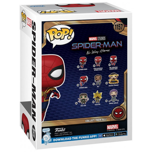 Фото - Колекційна фігурка FUNKO POP Marvel: SM:NWH S3- Spider-Man Leaping SM1 (5908305242833)