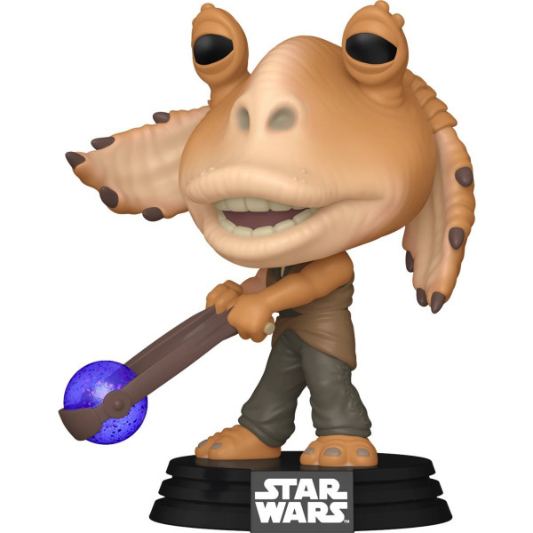 Фото - Колекційна фігурка FUNKO POP Star Wars: PM 25th - Jar Jar Binks w/Booma Balls (5908305248026)