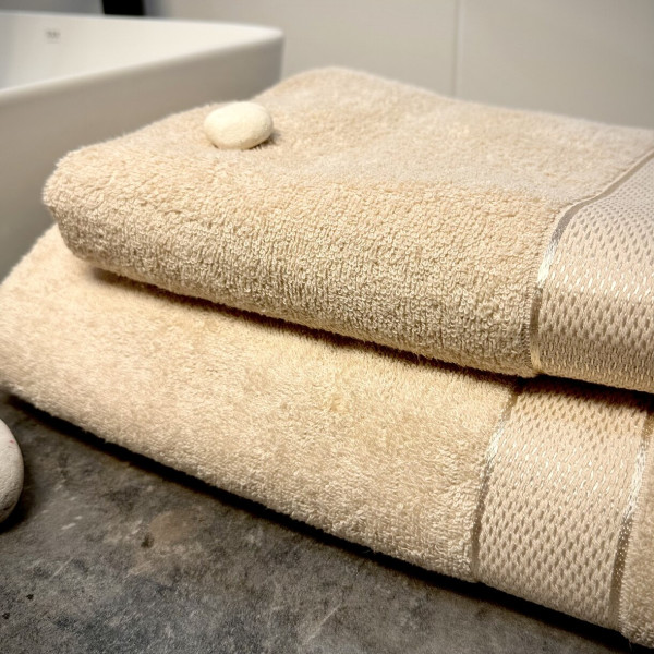 Фото - Рушник банний Lelit Махра Бежевий 70/140 8066 (1197317)