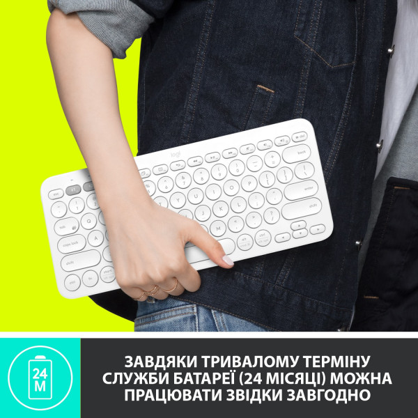 Фото - Клавіатура бездротова Logitech K380 Multi-Device Bluetooth Dark Grey (920-007582)