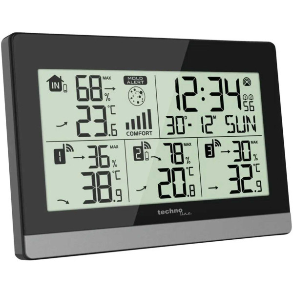 Фото - Термогігрометр Technoline WS7065 Black/Silver