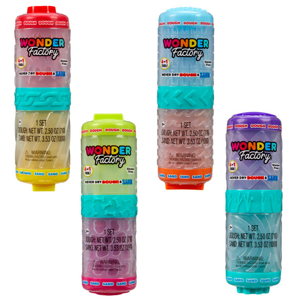Фото - Маса для ліплення Wonder Factory ЯРКИЙ СТАРТ: МАСА ДЛЯ ЛІПКИ І ПІСОК в асортименті (595304)