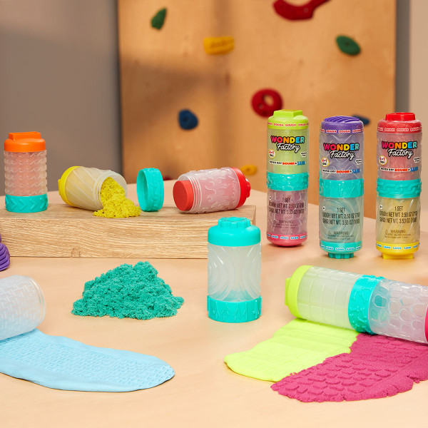 Фото - Маса для ліплення Wonder Factory ЯРКИЙ СТАРТ: МАСА ДЛЯ ЛІПКИ І ПІСОК в асортименті (595304)