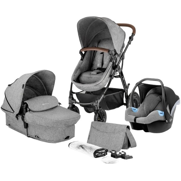 Фото - Коляска универсальная 3 в 1 Kinderkraft Moov Gray Melange (KKWMOOVGRYM0NC)