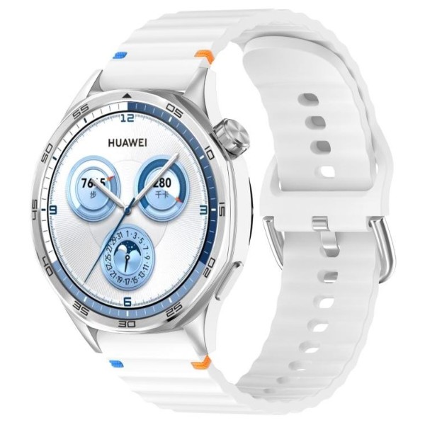 Фото - Ремінець для смарт-годинника BeCover Ribbed Tape (20mm) for Huawei Watch GT 3 (42mm) / GT 2 (42mm) / GT 3 Pro (43mm Ceramic) / Watch 2 (Sport) Whit (714263)