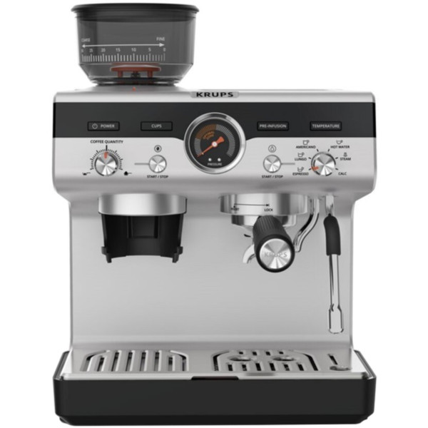 Фото - Комплект техніки Кавоварка Krups XP804T10 PRECISION+ Мультипіч Tefal EY5568E0 EASY FRY SILENCE XL