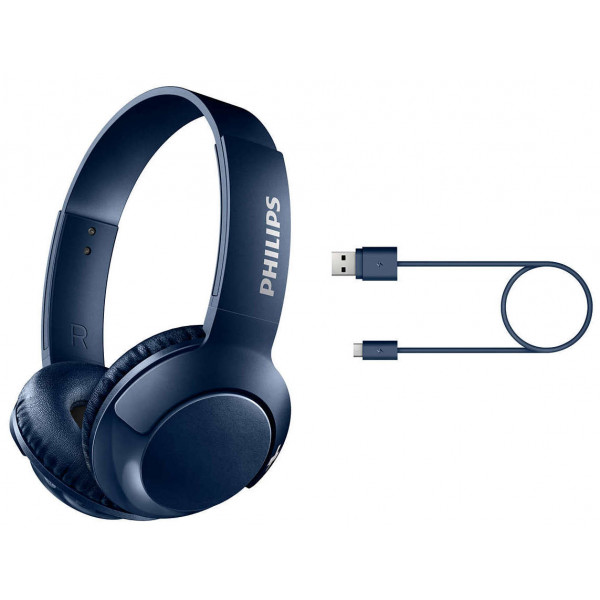 Фото - Наушники накладные беспроводные Philips SHB3075BL Blue