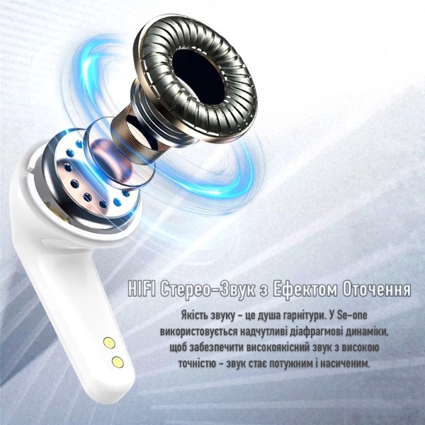Фото - Наушники вкладыши беспроводные TWS INSPIRE Se-one White