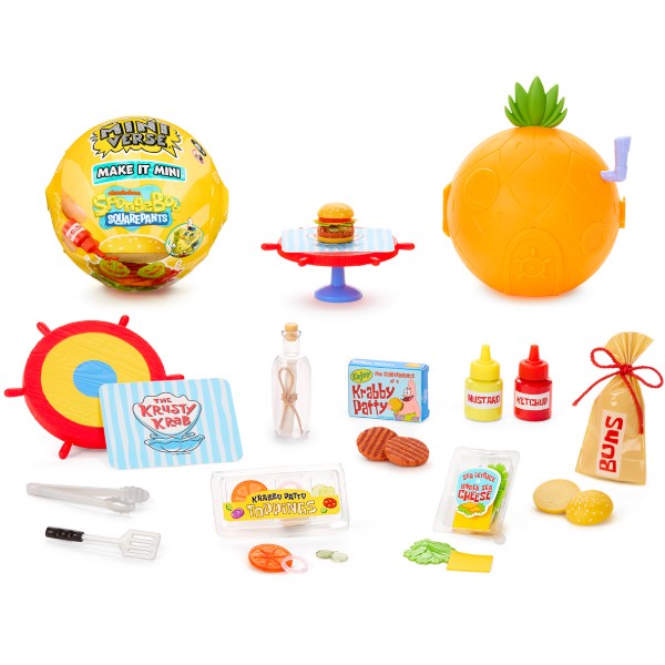 Фото - Набор игровых фигурок MGA's Miniverse серии SpongeBob – СОЗДАЙ ВКУСНЯШКИ КРАСТИ КРАБ в ассортименте (599296)