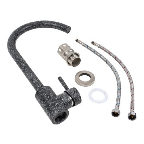 Фото - Смеситель кухонный VALESO 56 В NESP (3008 А) ГРАФИТ