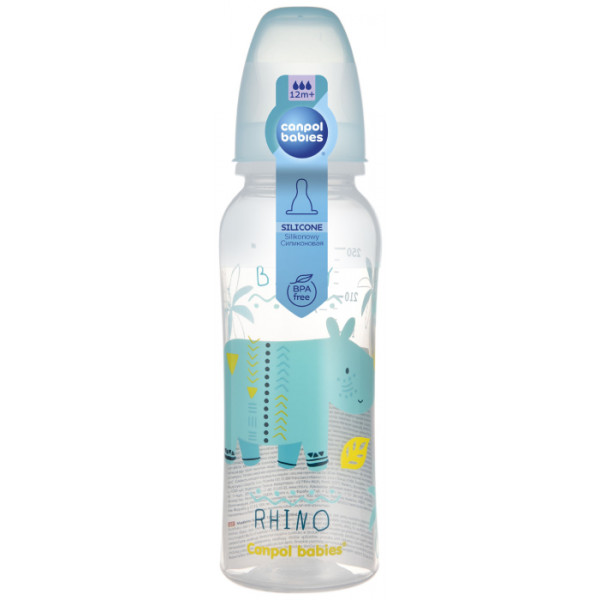 Фото - Пляшка для годування Canpol babies антиколікова з широким отвором 240 мл Easystart GOLD - блакитна (35/240_blu)