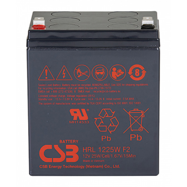 Фото - Аккумулятор для ИБП CSB 12V 5.8Ah (HRL1225WF2)