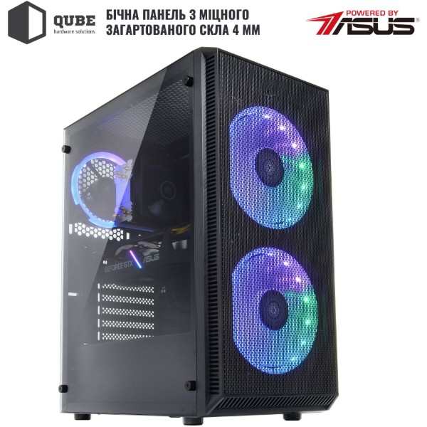 Фото - Системний блок QUBE QB i5 12400F RX 6600 8GB 164 (i512400FRX66008GB164)