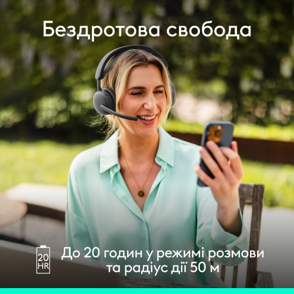 Фото - Гарнітура бездротова Logitech Zone Wireless 2 ES Graphite (981-001503)