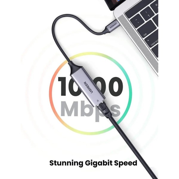 Фото - Переходник USB-C - Ethernet UGREEN CM199 USB 3.1 Type-C Ethernet RJ45 (50737)