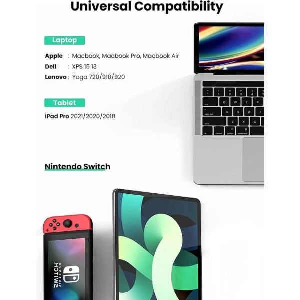 Фото - Переходник USB-C - Ethernet UGREEN CM199 USB 3.1 Type-C Ethernet RJ45 (50737)