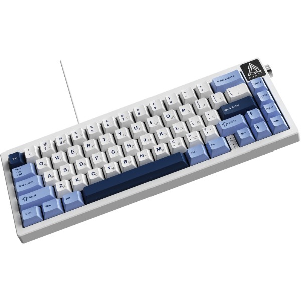 Фото - Клавіатура дротова ігрова Ajazz AK650 Sea Salt switches Blue White Blue (AK650-SS-BWB)