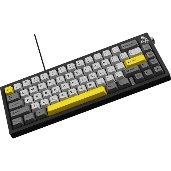 Фото - Клавиатура проводная игровая Ajazz AK650 Moon Yellow switches Gray White Yellow (AK650-MY-GWY)