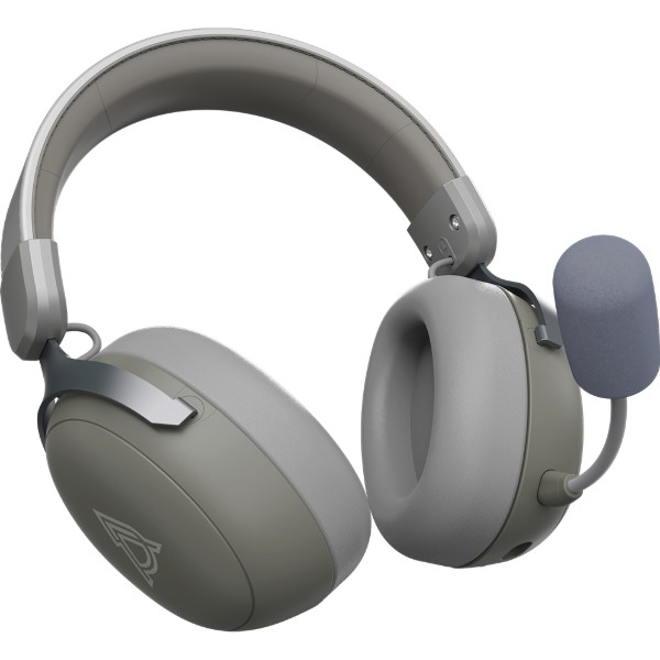 Фото - Гарнитура беспроводная игровая Ajazz AHM08 MAX 3-Mode Grey (AHM08-MAX-GW)