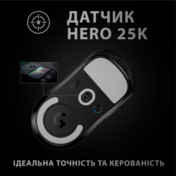 Фото - Мышь беспроводная игровая Logitech G Pro X Superlight Black (910-005880)