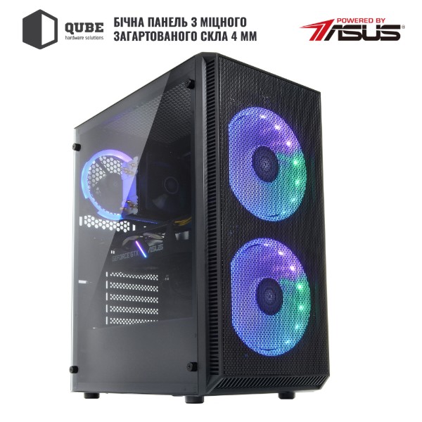 Фото - Системный блок QUBE QB i5 12400F RTX 3050 8GB 1611 (i512400FRTX30508GB1611)