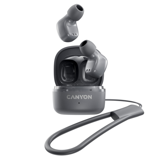 Фото - Навушники вкладиші бездротові TWS Canyon OnGo 4 mini TWS Gray (CNS-TWS4G)