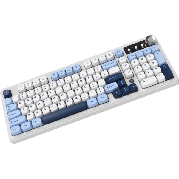 Фото - Клавиатура беспроводная игровая Ajazz AF98 PLUS Glacier Blue (AF98-PLUS-GB)