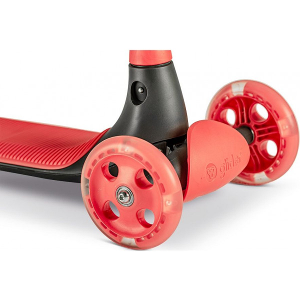 Фото - Триколісний самокат YVolution YGlider Kiwi Красный (Y101258)