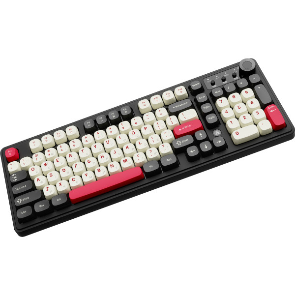 Фото - Клавиатура беспроводная игровая Ajazz AF98 PLUS Black Shark Red (AF98-PLUS-BSR)